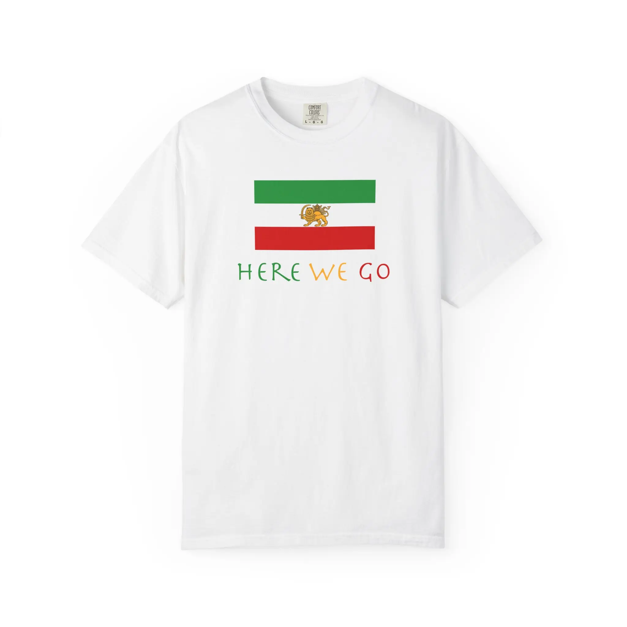Persian Flag Unisex Garment-Dyed T-shirt