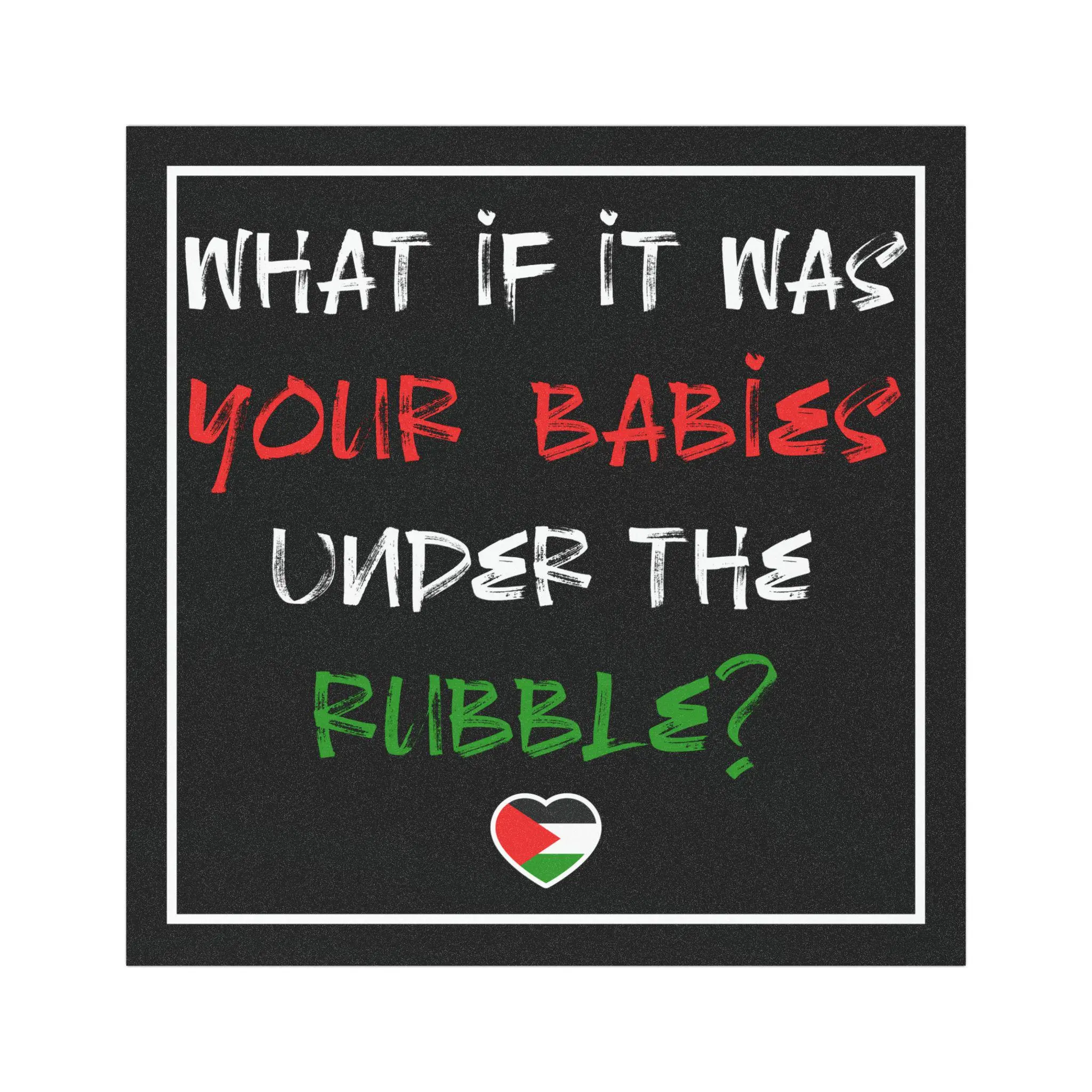 Free Palestine car magnet, stop the genocide bumper magnet, liberate Gaza magnet, anti war car decal, human rights