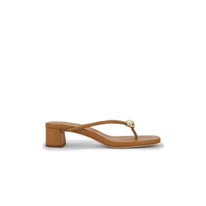 Loeffler Randall Odessa Heeled Sandal in Dune Nappa