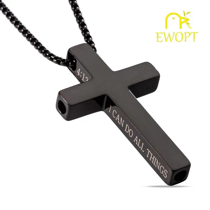 Breathwork Cross Necklace – Stress Relief Breathing Pendant for Anxiety