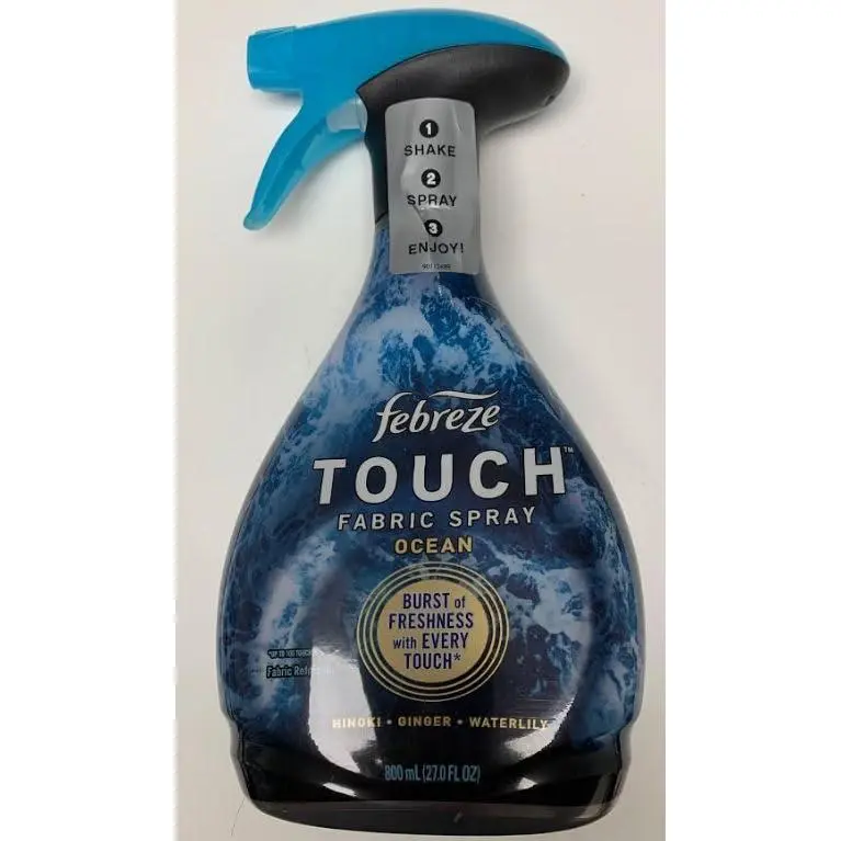 Febreze Touch Fabric Spray and Odor Fighter, 27 oz OCEAN scent (Ocean, 27)