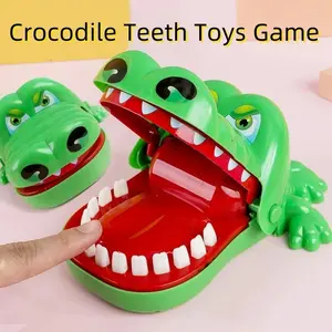 Crocodile Teeth Toys Game for Kids, Crocodile Biting Finger Dentist Game, Novelty Lucky Game, Trick Decompression Toy