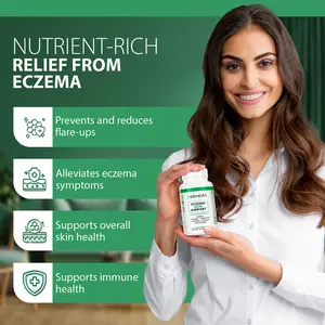 DERMOIA Eczema Skin Support Supplements – Supports Relief from Itchy, Dry, Irritated Skin with Anti-Inflammatory Formula – Promotes Healthy Skin Barrier and Soothes Eczema Symptoms – 60 Capsules