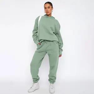 Never basic 2pc sage color sweat suit