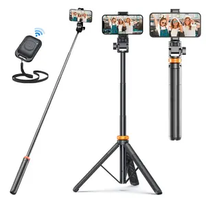61" Phone Tripod & Selfie Stick with Remote, Upgraded Stable Stand, Compatible with iPhone 17/16/15/14/13 & Android Phones, Portable Travel Tripod