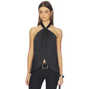 superdown Samantha Halter Top in Black