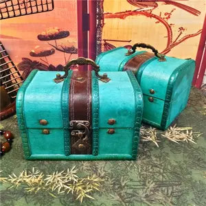 Vintage Wooden Jewelry Box, Handmade Storage Case, Classic Style, Ideal for Home Organization, Gift Box, Collectibles, Memorial Gifts
