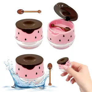 Empty Lip Mask Jar, Reusable Cosmetic Sample Container for Lip Mask, Lip Balm Jar, Cosmetic Sample Container, Portable Lip Balm Bottle Dispenser, Skincare