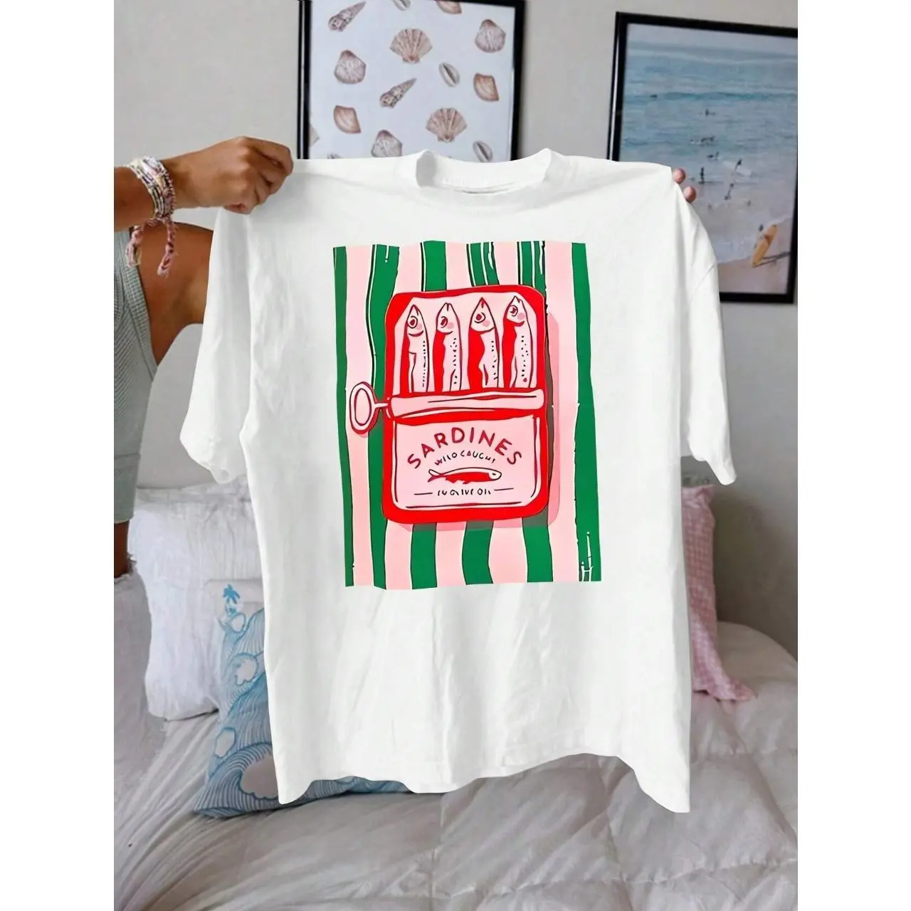 Artistic and Eye - catching T - Shirt: Make a Splash with a Bold Food - inspired Design