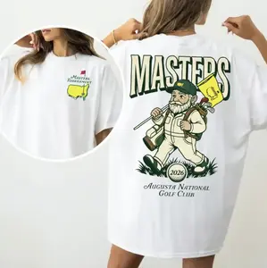 Masters Tournament 2026 T-Shirt, Augusta National Golf Club Front And Back Print Shirt, Vintage Golf Graphic Tee For Men And Women, Full Colors, Full Sizes