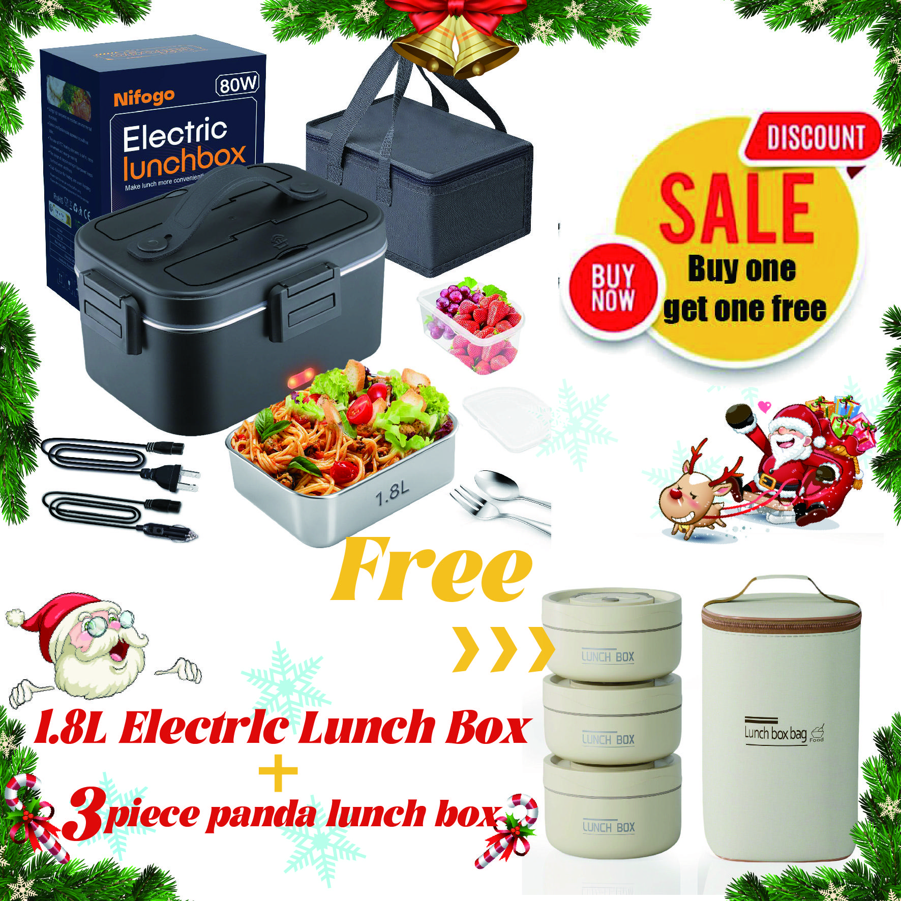 1.8L/Black/YYD+3 Panda Lunch