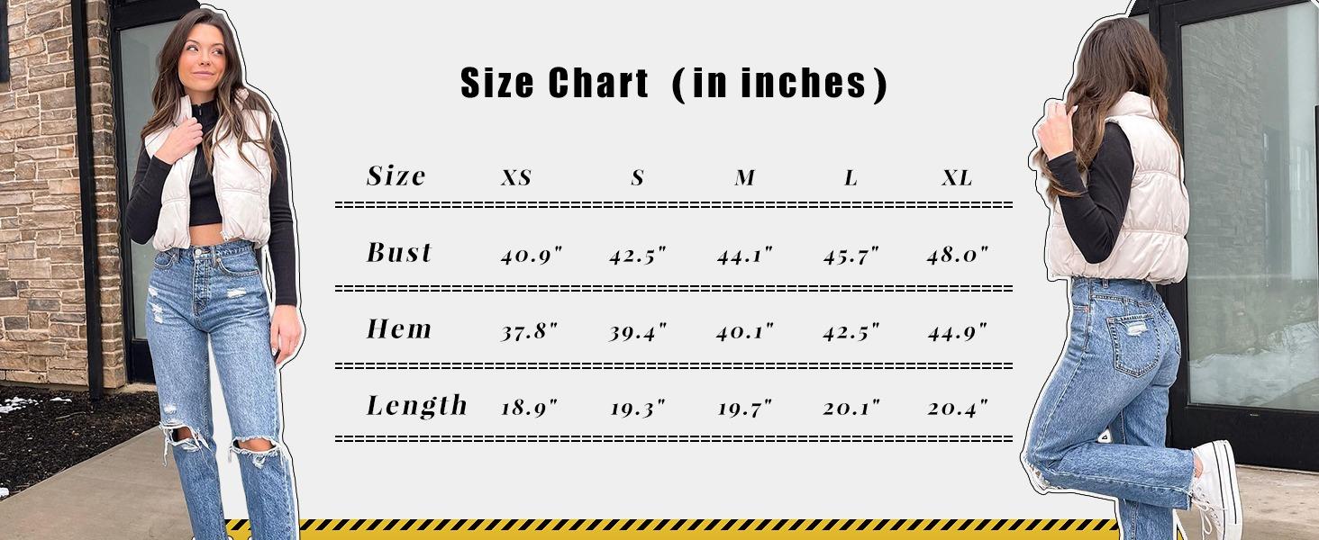 Ommig Womens Cropped Zip Up Puffer Vest Stand Collar Sleeveless Lightweight Padded Gilet Pockets
