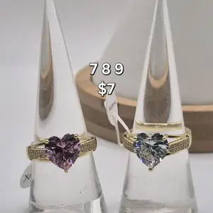 heart ring laminated gold