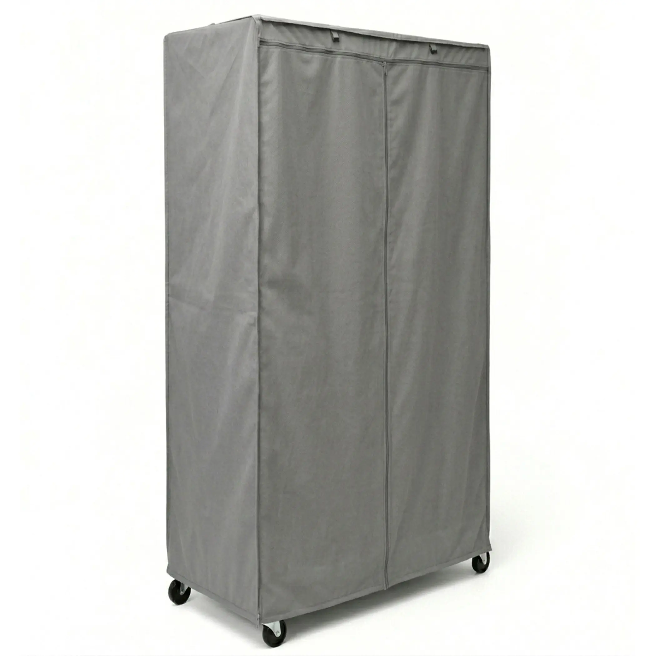 Storage Shelving Unit Cover, fits racks 36"W x 18"D x 72"H in Grey portable shoe cabinet cover