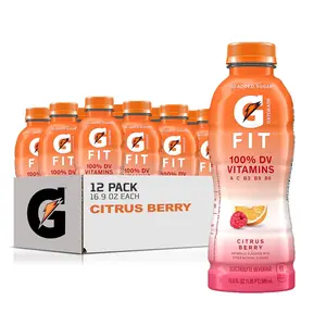 Gatorade Fit Electrolyte Beverage, Citrus Berry, 16.9oz Bottles (12 Pack) – Refreshing Hydration Drink, Electrolyte Support, Low Calorie