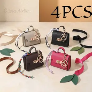 4-Piece Mini Bag Accessory Set Stylish and affordable, lightweight and durable Perfect for outdoor adventures, shopping trips, and daily commutes Multi-color combinations Compact and portable Dual-purpose for decoration and organization Keychain