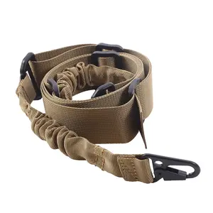 Nylon tactical two-point gun sling, shoulder strap, outdoor rifle sling with QD metal buckle, crossbody gun rope, gun strap rope