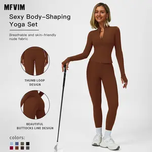 MFVIM Women's Sporty Set, Casual Two-Piece Tracksuit Matching Set, Comfortable Athletic Wear, Ideal for Gym & Daily Activities