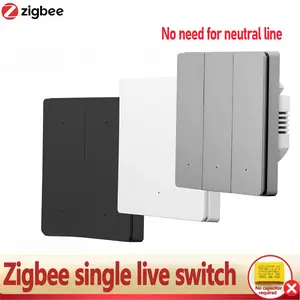 Tuya Zigbee3.0 Smart Switch, Alexa & Google Assistant Voice Control, Modern Wall Switch, APP & Voice Control, Ideal for Home Automation light switch lights switch