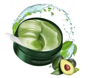 60 Pcs Avocado Eye Mask, Under Eye Patches for Dark Circles and Puffiness, Moisturizing Nourishing Eye Treatment Mask, Improving Eye Skin Dryness, Fine Lines and Wrinkles