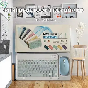 10-Inch ABS Ultra-Slim BT Keyboard Custom Portable Mini Wireless Rechargeable Split Keyboard for iPad Tablet Factory Manufacture Mouse & Keyboard Kit