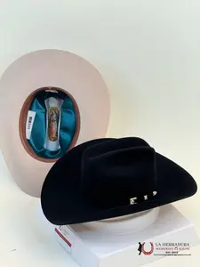 STETSON 6X NEGRO/BLACK GUADALUPANA Snapback Baseball Cap Structured Hat with Antique Silver Buckle Set 4" Brim Leather Sweatband
