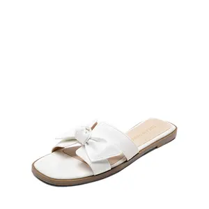 Women's Chic Comfortable Bow Cute Flat Slide  Sandals Spring  Summer Girl slippers
