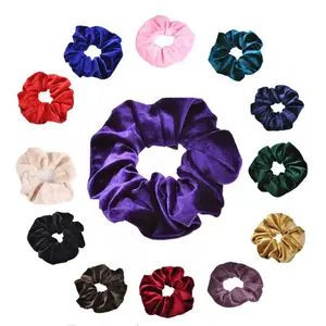 NEW Suntu Hair Wig, 1-Pack Colorful Velvet Hair Scrunchies tiktokshopspringglowup, Elastic Hair Accessory, Hair Tie