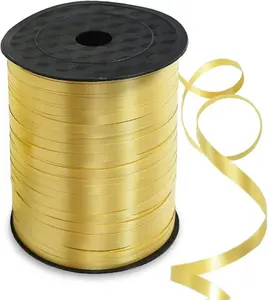 500 Yards Curling Ribbon-Balloon Ribbon-Balloon String for Art&Craft Decor,Gift Wrapping,Ribbons and Bows for Christmas New Year Birthday Gifts Supplies (Gold)