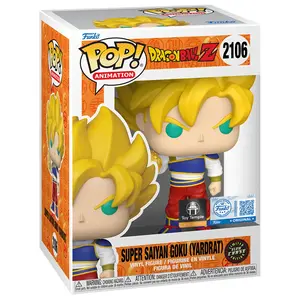 Funko Dragon Ball Z Super Saiyan Goku (Yardrat) #2106 Chase Edition - SE & Toy Temple Stickers Collectible Figurine