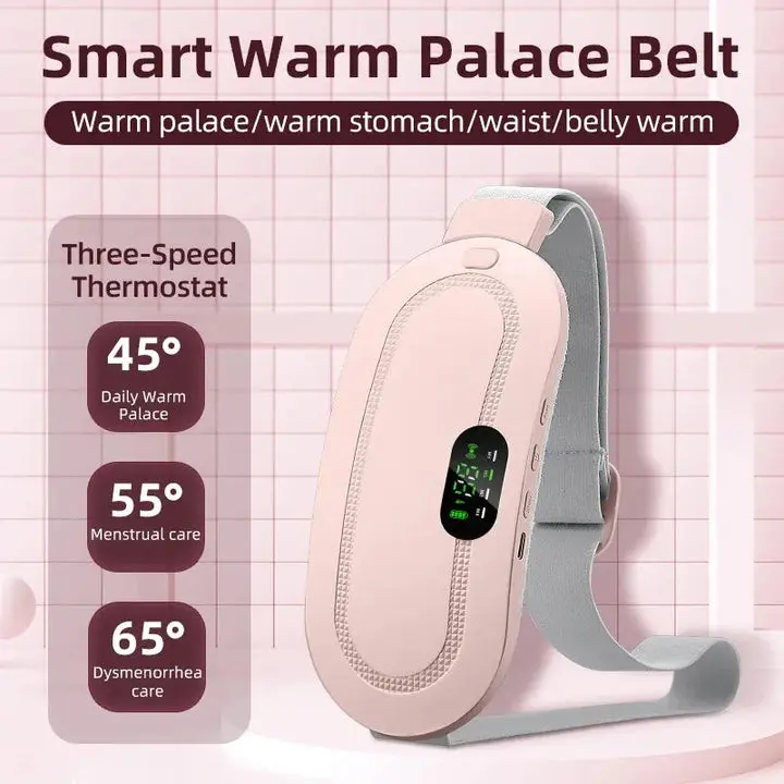 Menstrual Heat Relief Belt, Adjustable Cordless Personal Care Massage Device for Period Comfort