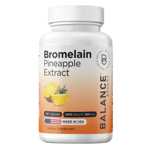 Bromelain 500mg, 120 Capsules - Pineapple Extract Digestive Enzyme - Supports Digestion, Fitness  and Joint Support Supplement - Edible Dietary