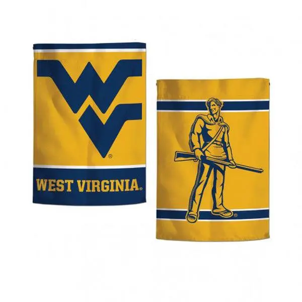 Wincraft West Virginia Fan Flag - 12.5x18 Two-Sided Design Soft USA Printed Yard Sign Banner with Velcro for Party Decorations Banners