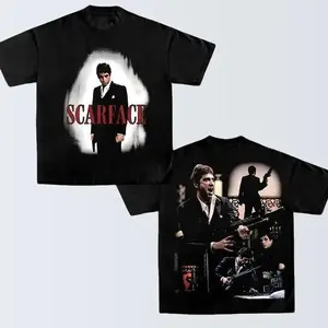 SCARFACE Graphic Movie T-shirt, Bold Athletic Tee, Movie Shirt, Gift for Him Gift For Her Crewneck Clothes Cotton MenswearHoliday Gift 100% Premium Cotton 230gsm ,Inspired graphic tees men gifts outfit men dailywear Menswear