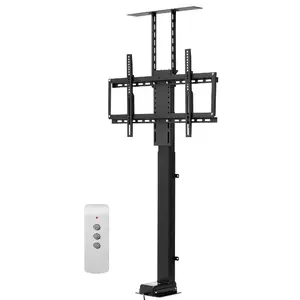 VEVOR Motorized TV Lift Stand, 120 lbs max Load Adjustable TV Lift Stand Mount Bracket, Vertical Electric TV Bracket with Remote Control, Motorized TV Stand with Max VESA 24x 16 in, for 32-70 in TVs