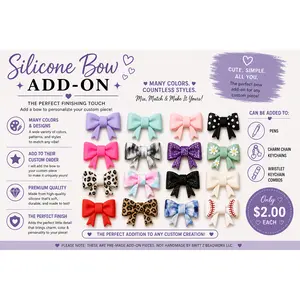 1 Silicone Bowtie add on for Customs in LIVE