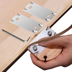Edge Banding Trimmer & Planer with 2PCS Replacement Blades for Deburring, Chamfering and Trimming
