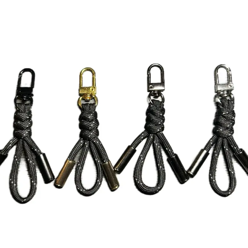 Knotted Keychain for Bag or Plush Toy - Available in Four Color Options as Shown