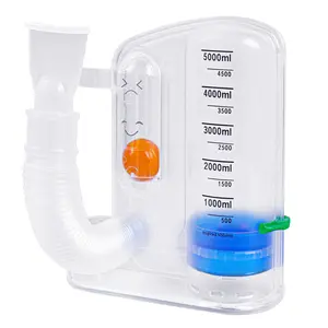 Deep Breathing Trainer,Breathing Exercise Device for all Age,Equipped with Ball Flow Rate Indicator & Scale Indicator,Breath Exercise Improve Breath Quality