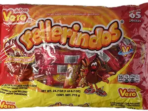 Pinatas Vero Mexican Tamarindo Candy Rellerindos - 65 Count Snack