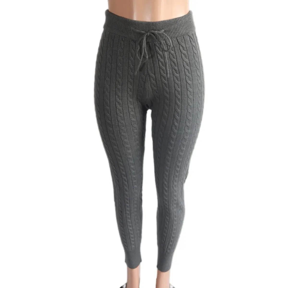 Cozy Knit Leggings black legging Womenswear Comfortable Nylon