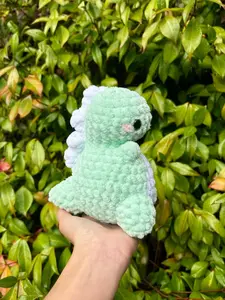 Crochet amigurumi sitting dinosaur | multiple colors | handmade gift | cute crochet dinosaur plushie crochet dinosaur