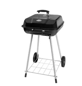 Expert Grill 17.5 Inch Charcoal Grill with Wheels and Adjustable Dampers