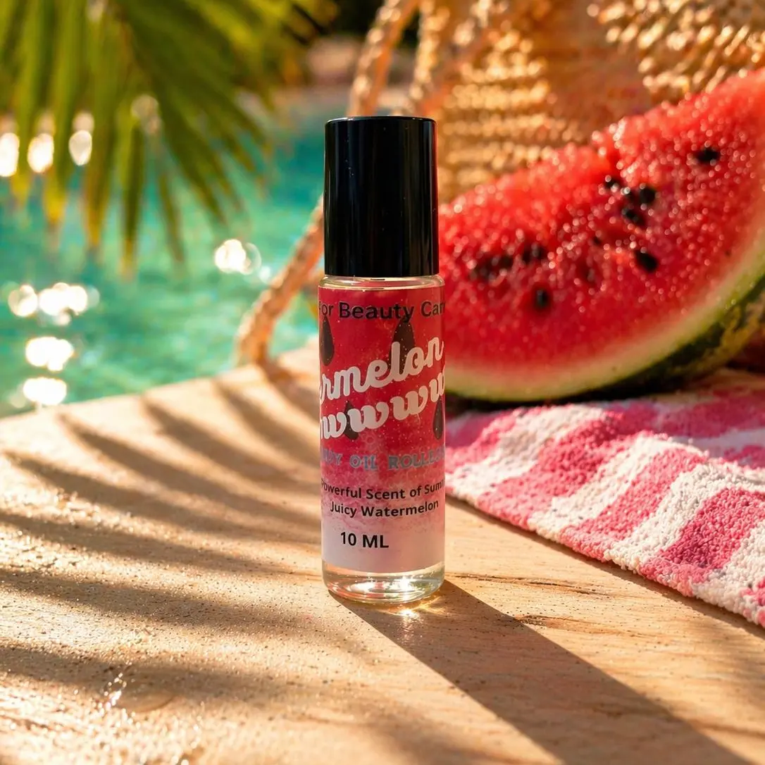 Mon Tresor Beauty- Watermelon Woww body oil  roll-on 10M Body Oil For Dry Skin Scented Body Oil