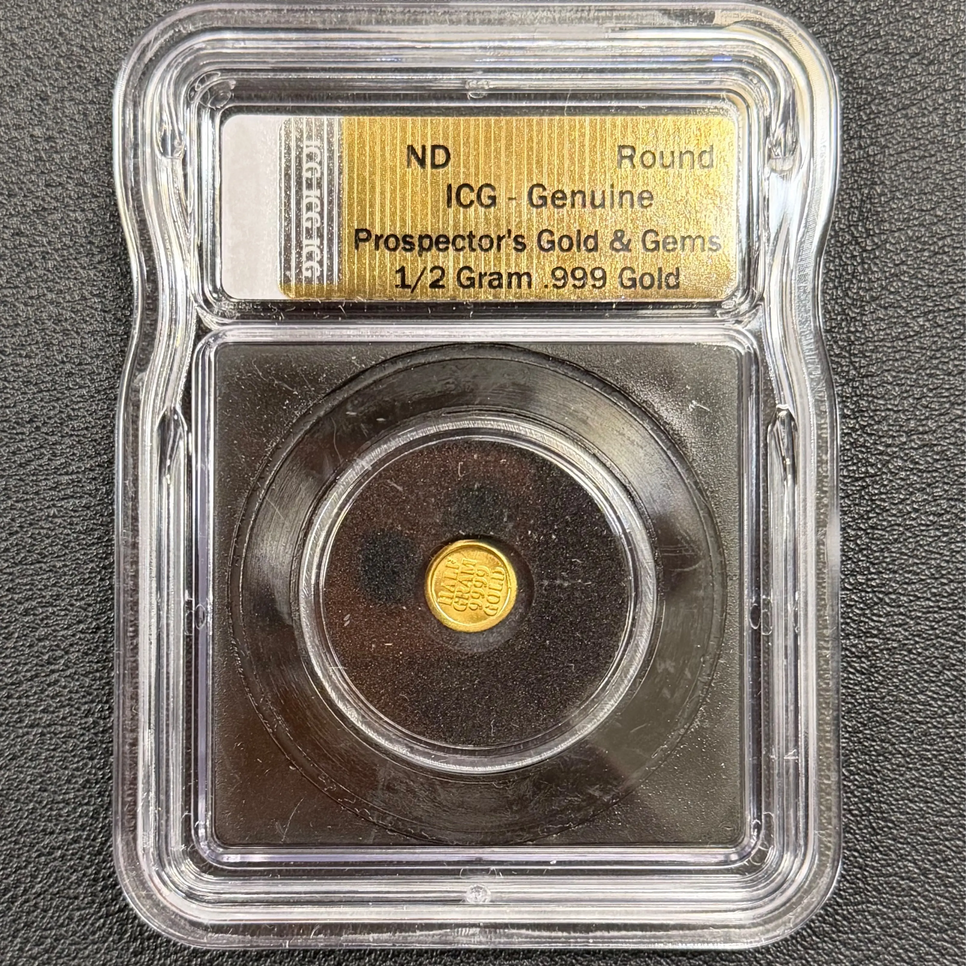 1/2 Gram 24K Gold Round