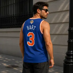 "Hart 3 Finals Basketball Jersey" New York Inspired Mesh Tank Top, Vintage Streetwear Sports Apparel for Men
