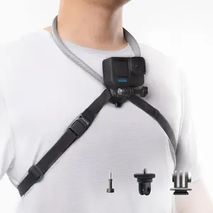 PGYTECH CapLock POV Neck Mount for DJI OSMO Action 4/3, for Gopro Hero 12/11/10, OSMO Pocket, Hand Free Video Vlog Necklace Lanyard Body Strap Attachment for Insta ONE RS/R/X3