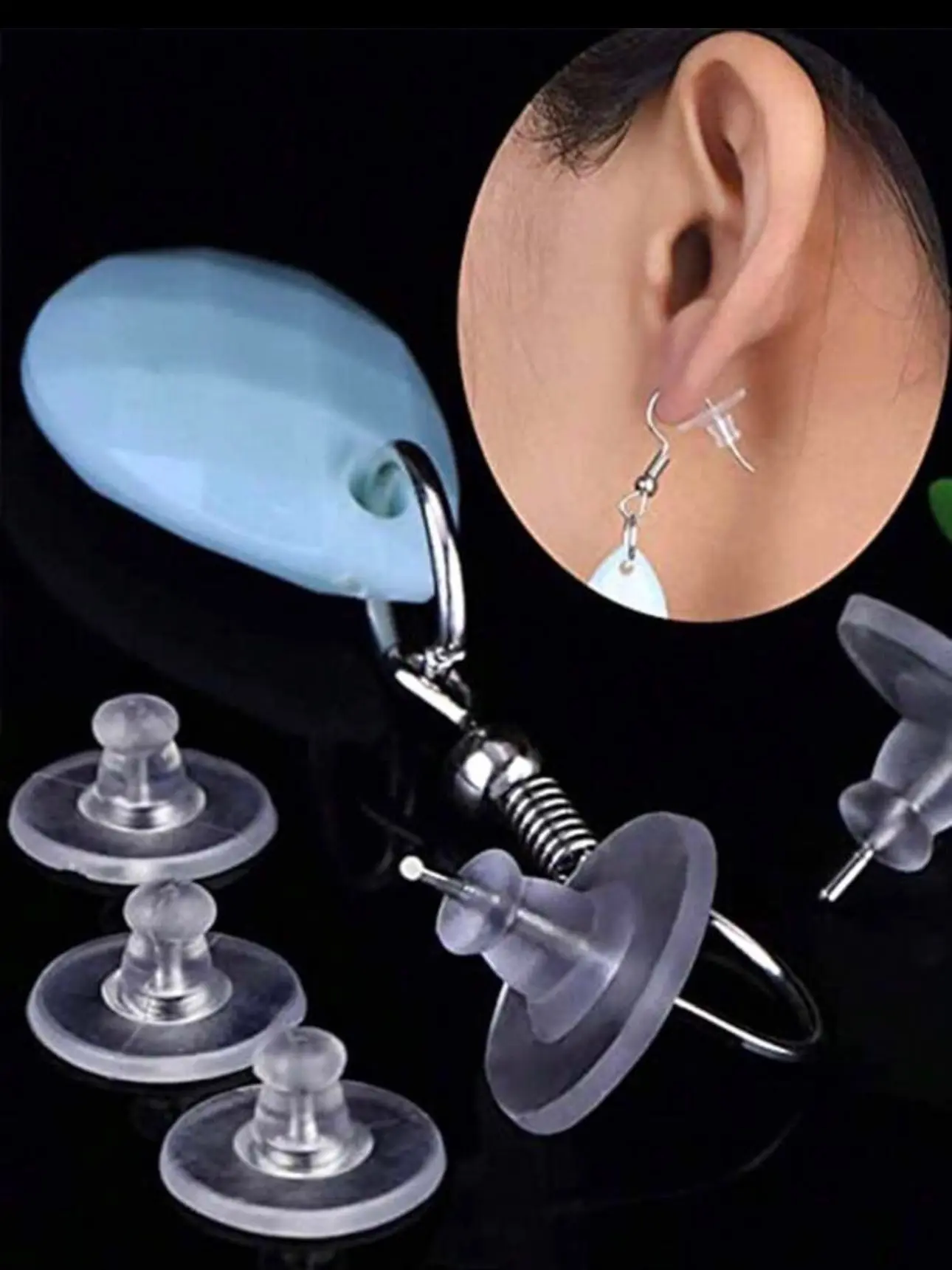 Universal replacement earrings BACK 1 Pair