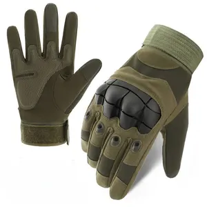 Outdoor sports gloves, tactical gloves, non-slip soft shell protective palm pads, touchscreen combat training gloves for men and women, full-finger and half-finger gloves