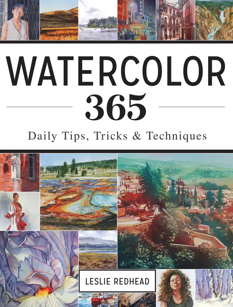 USED Book - Watercolor 365: Daily Tips, Tricks and Techniques by Redhead, Leslie (Paperback) - english